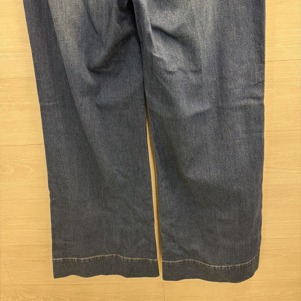 J Crew Dark Wash 96 Curvy Denim Trouser Jeans 32