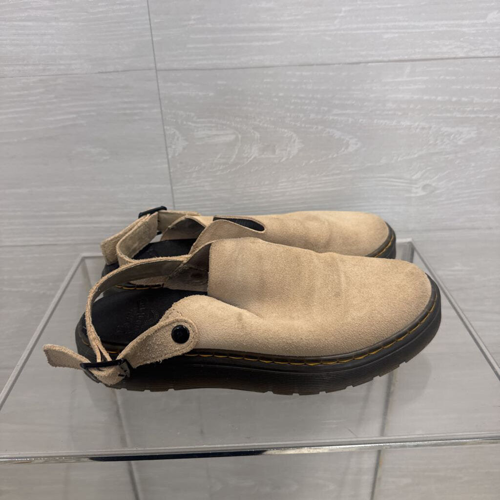 Dr. Martens Beige Suede Carlson Slingback Mules 7