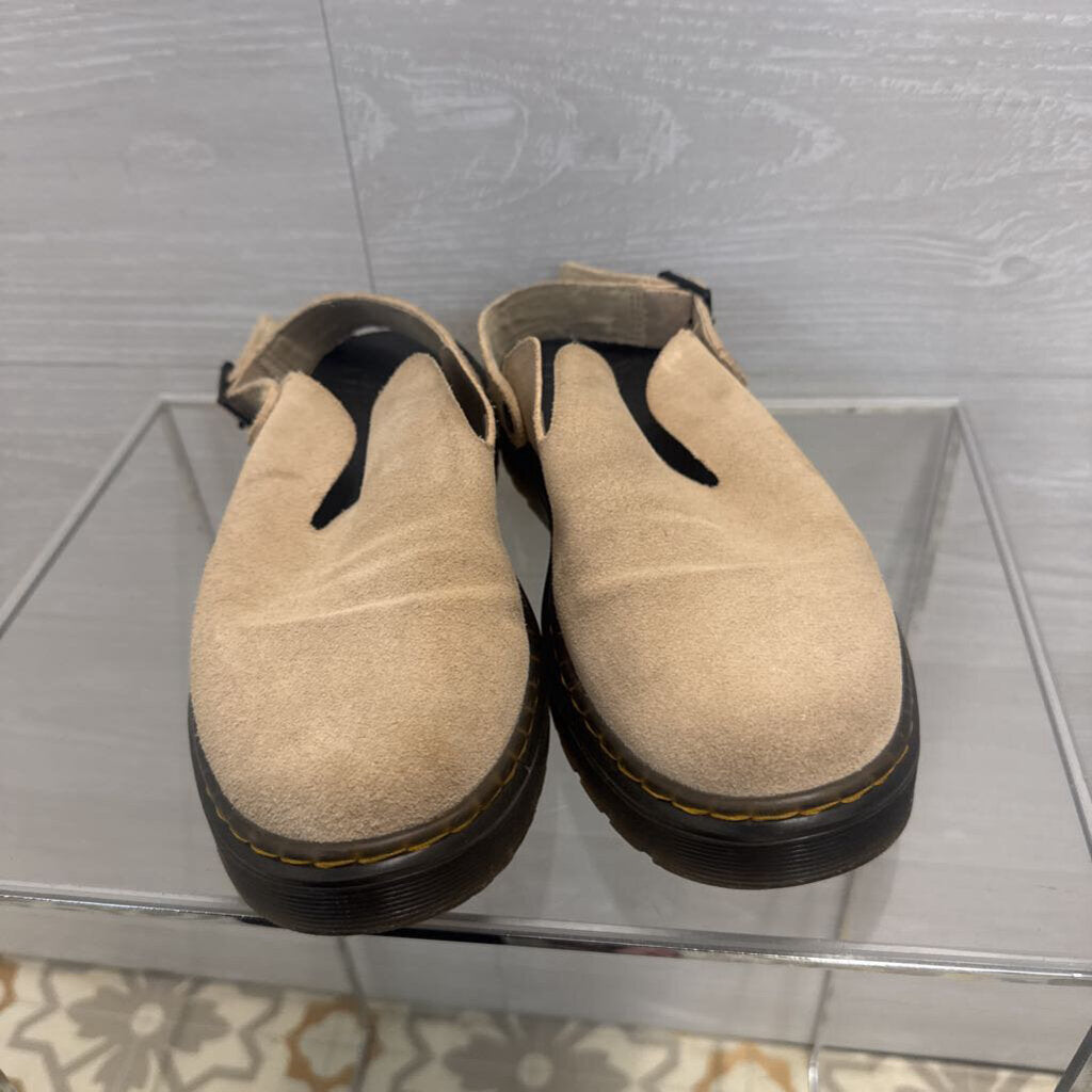 Dr. Martens Beige Suede Carlson Slingback Mules 7