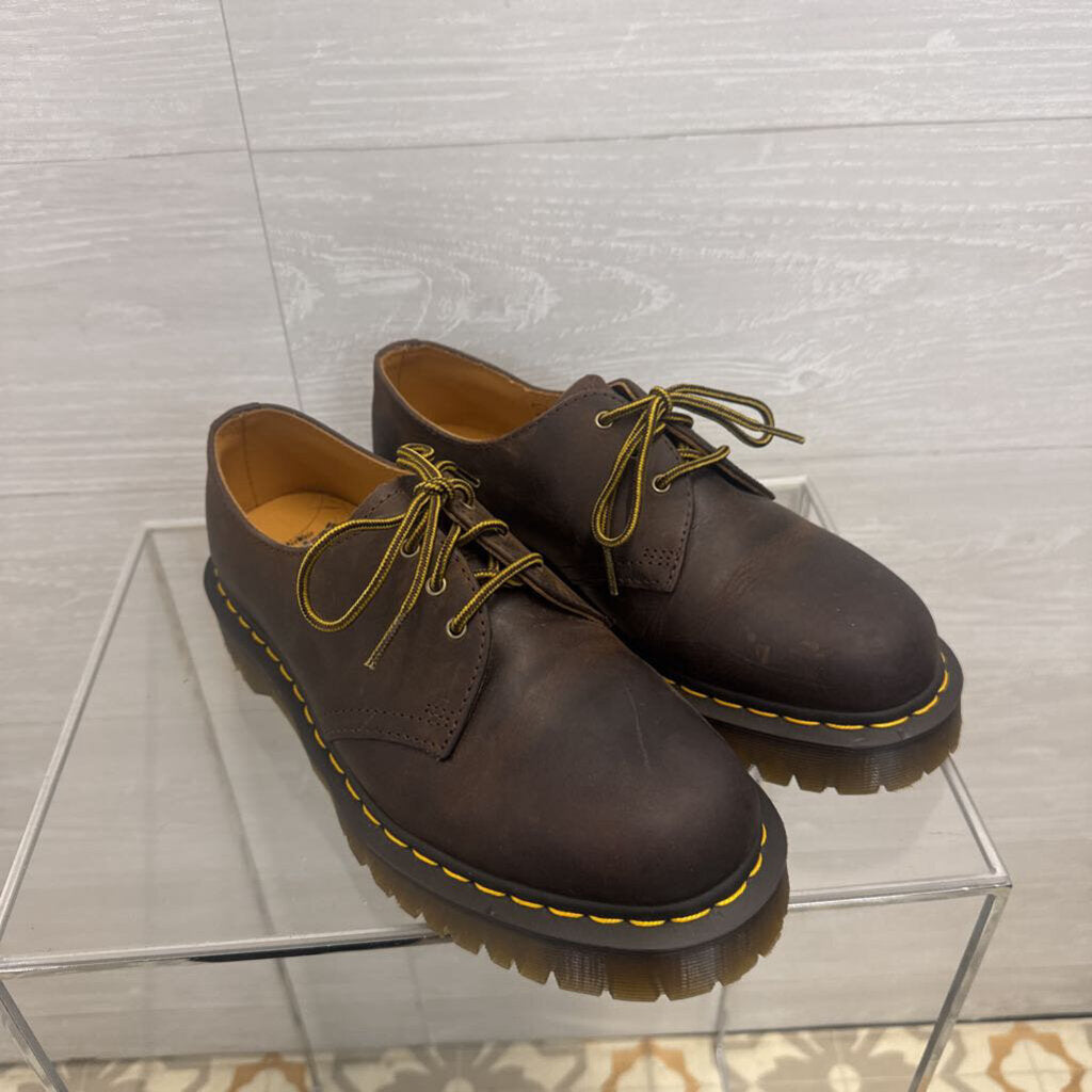 Dr. Martens Brown 1461 Bex Crazy Horse Leather Oxford Shoes 8
