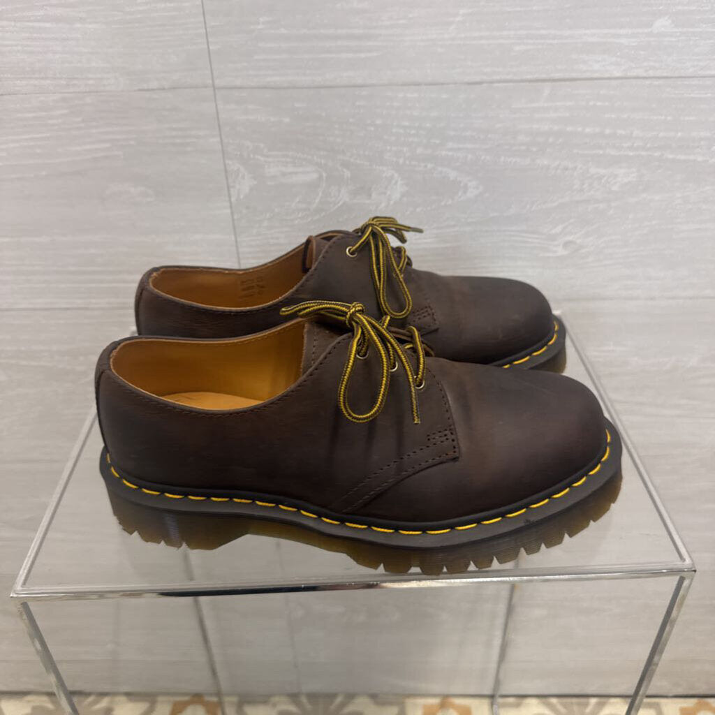 Dr. Martens Brown 1461 Bex Crazy Horse Leather Oxford Shoes 8