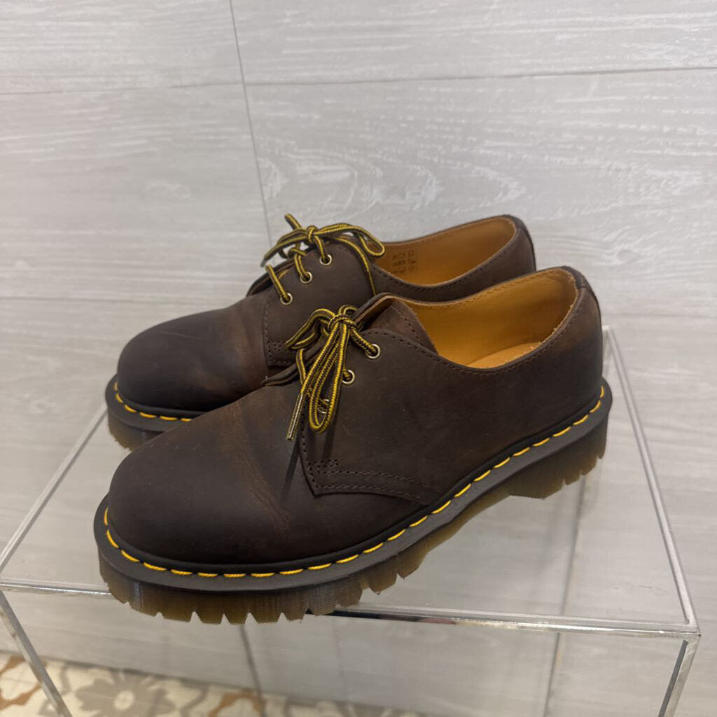 Dr. Martens Brown 1461 Bex Crazy Horse Leather Oxford Shoes 8