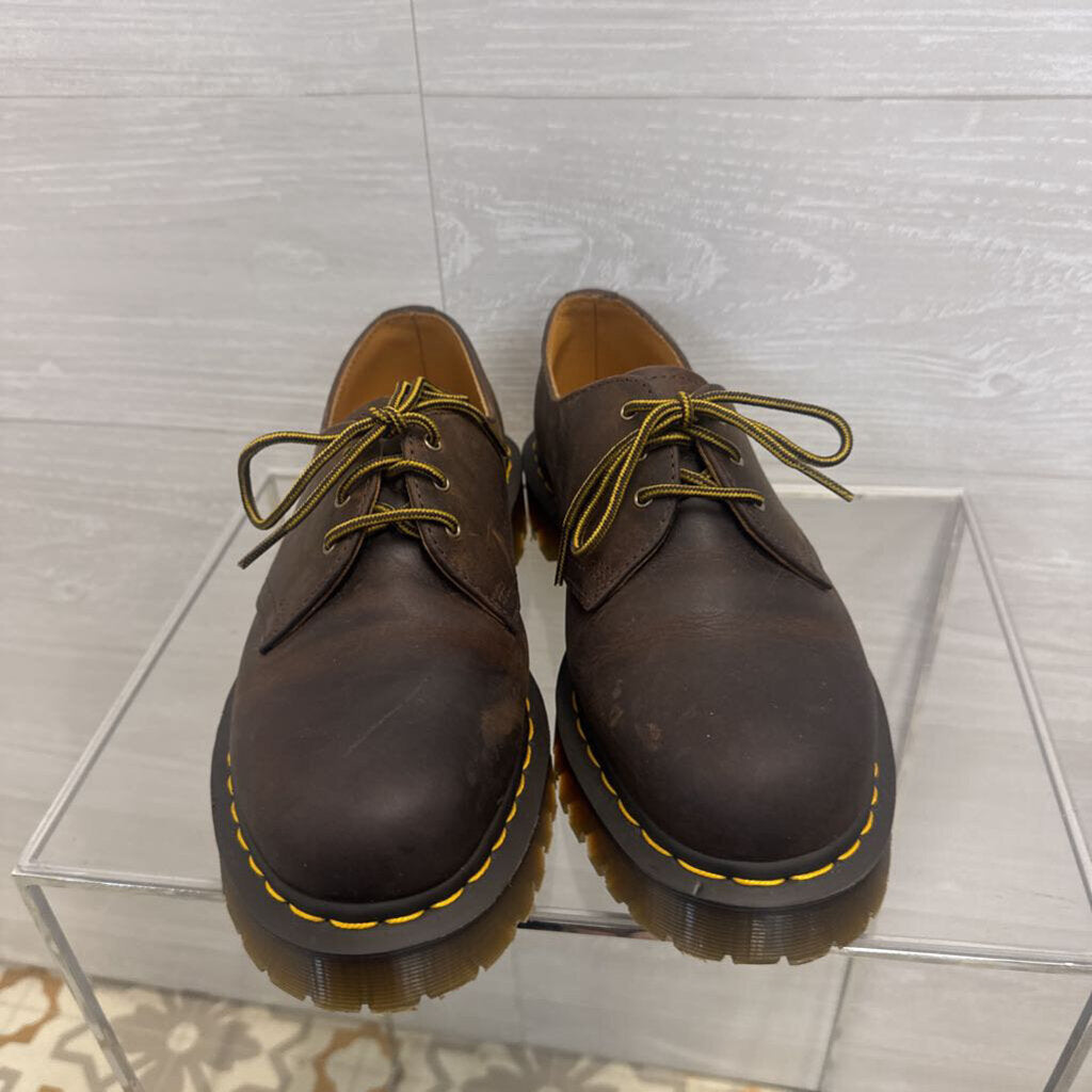 Dr. Martens Brown 1461 Bex Crazy Horse Leather Oxford Shoes 8