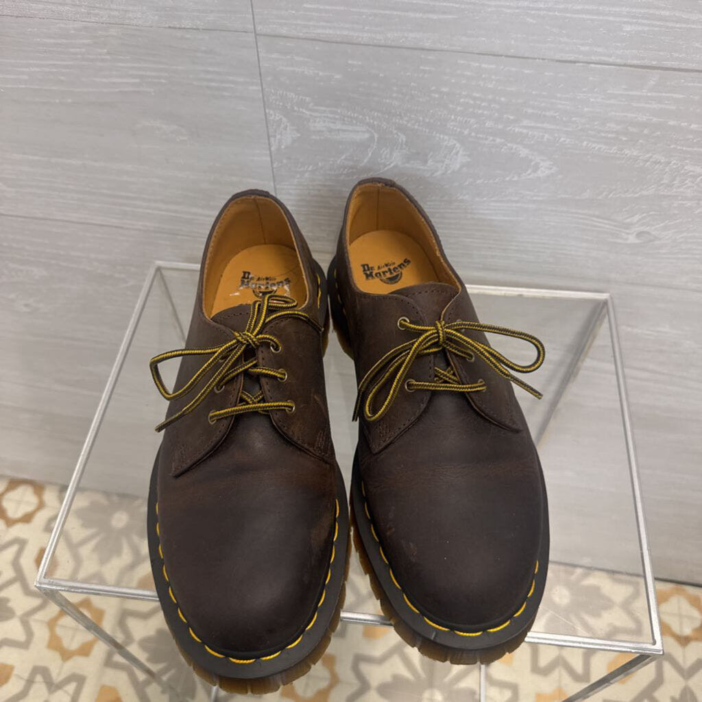 Dr. Martens Brown 1461 Bex Crazy Horse Leather Oxford Shoes 8