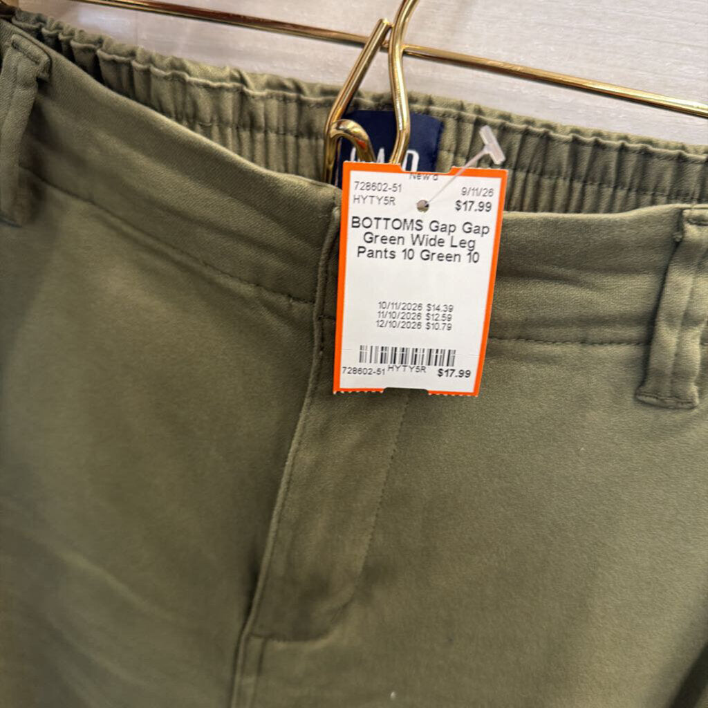 Gap Green Wide Leg Pants 10