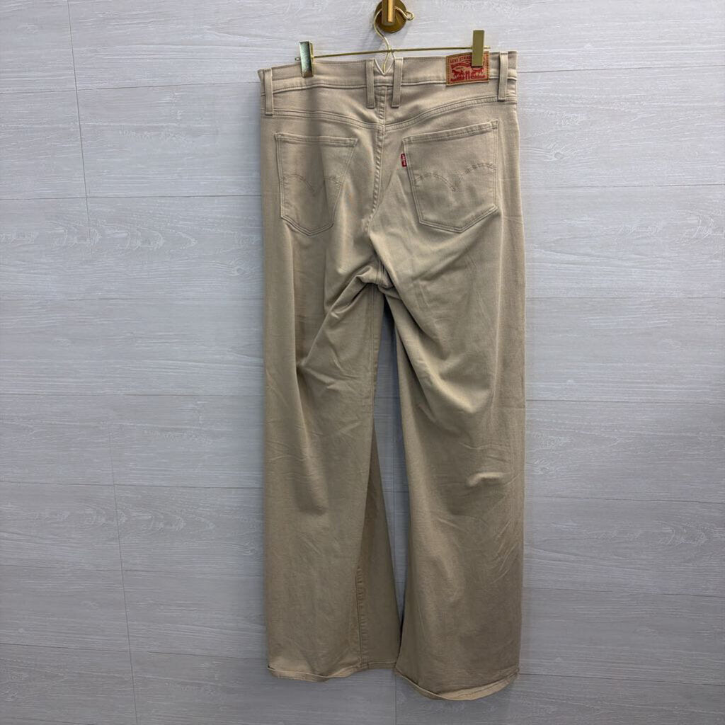 Levi Beige 318 Shaping Wide Leg Pants 29