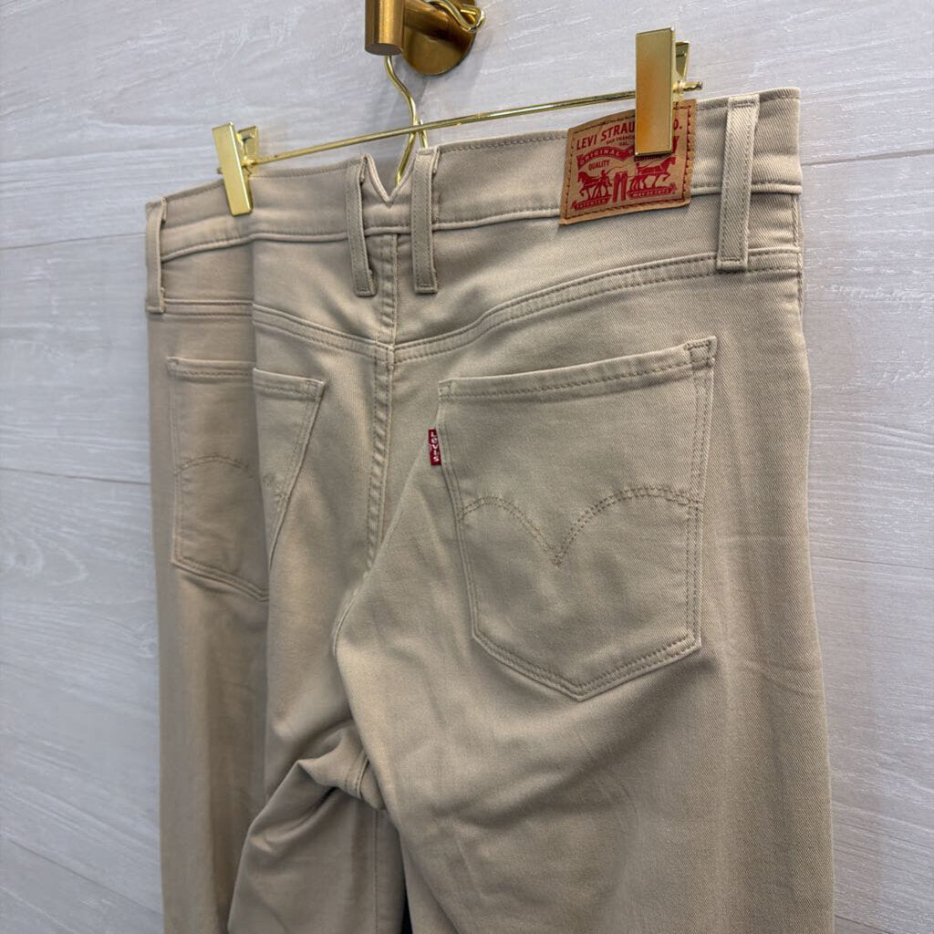 Levi Beige 318 Shaping Wide Leg Pants 29