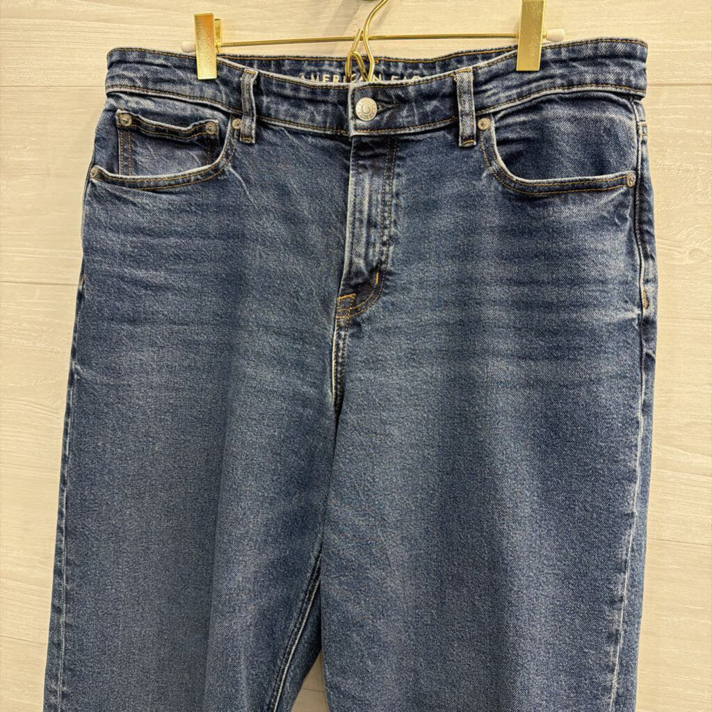 American Eagle Dark Wash Stovepipe Jeans 10