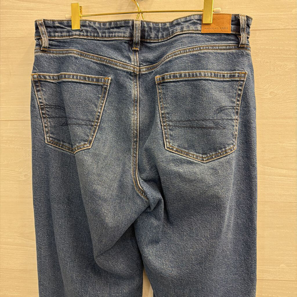 American Eagle Dark Wash Stovepipe Jeans 10