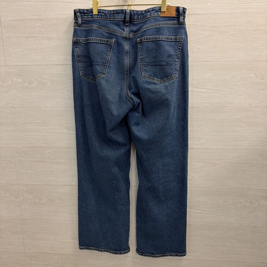 American Eagle Dark Wash Stovepipe Jeans 10