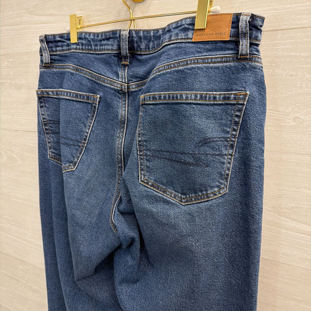 American Eagle Dark Wash Stovepipe Jeans 10