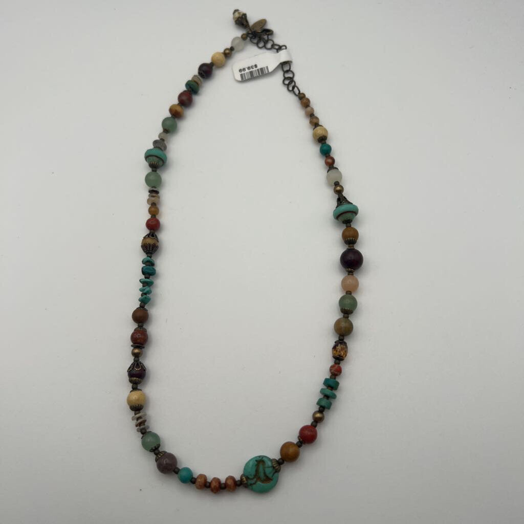 Anne Vaughan Brown/ Multi Beaded Necklace