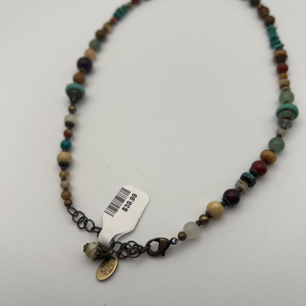 Anne Vaughan Brown/ Multi Beaded Necklace
