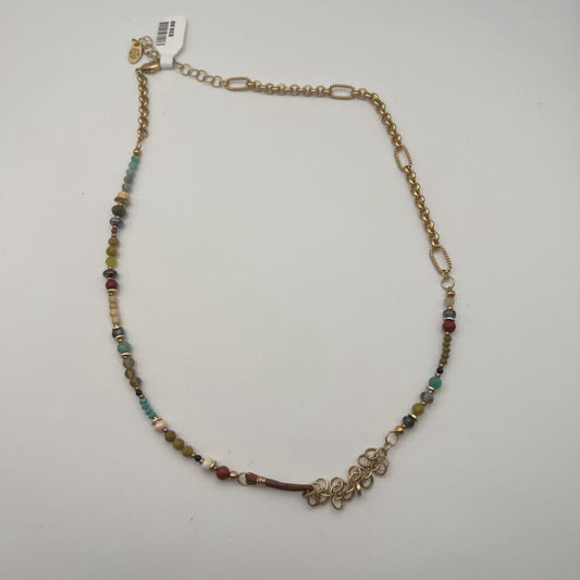Anne Vaughan Gold/ Multi Beaded Necklace