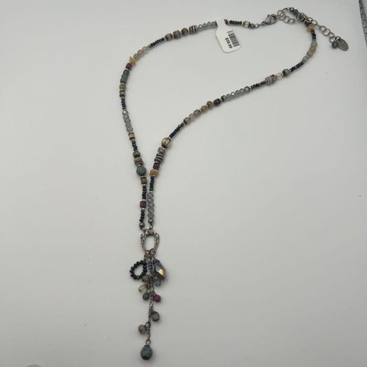 Anne Vaughan Silver/ Multi Beaded Necklace