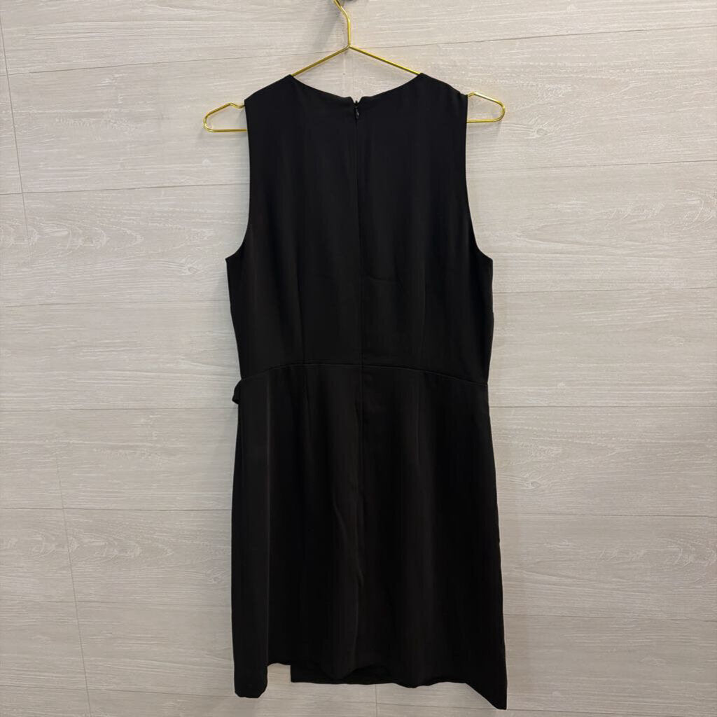 Loft Black Sleeveless Wrap Dress 8