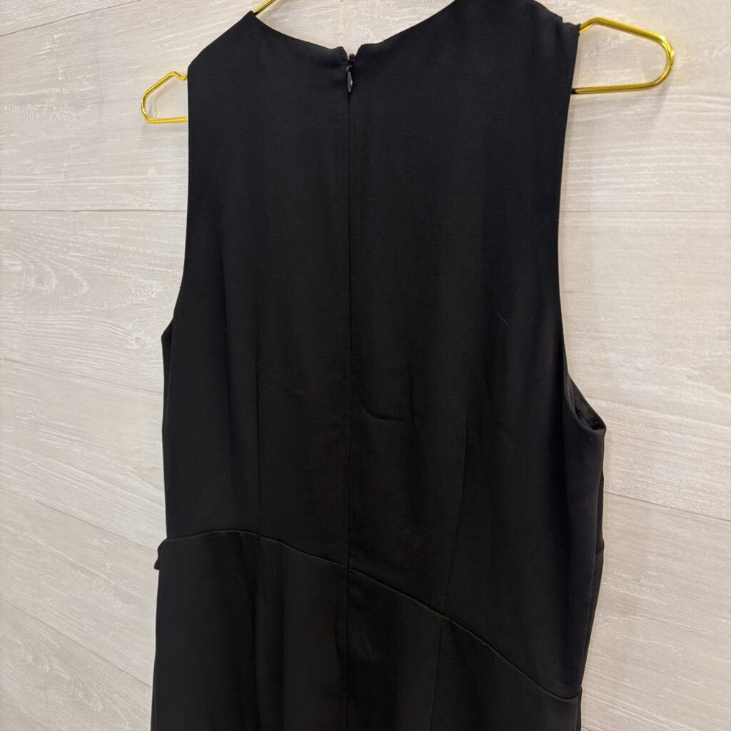 Loft Black Sleeveless Wrap Dress 8