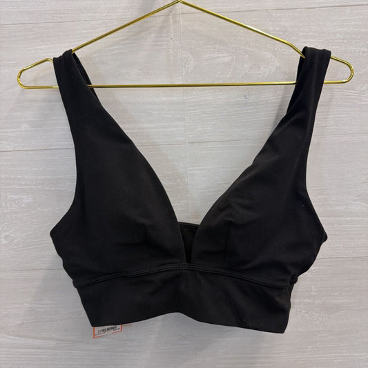 Vuori Soft Black V Neck Sports Bra Large