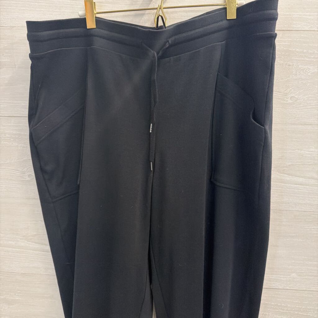 J Jill Black Soft Pull On Lounge Pants 2X