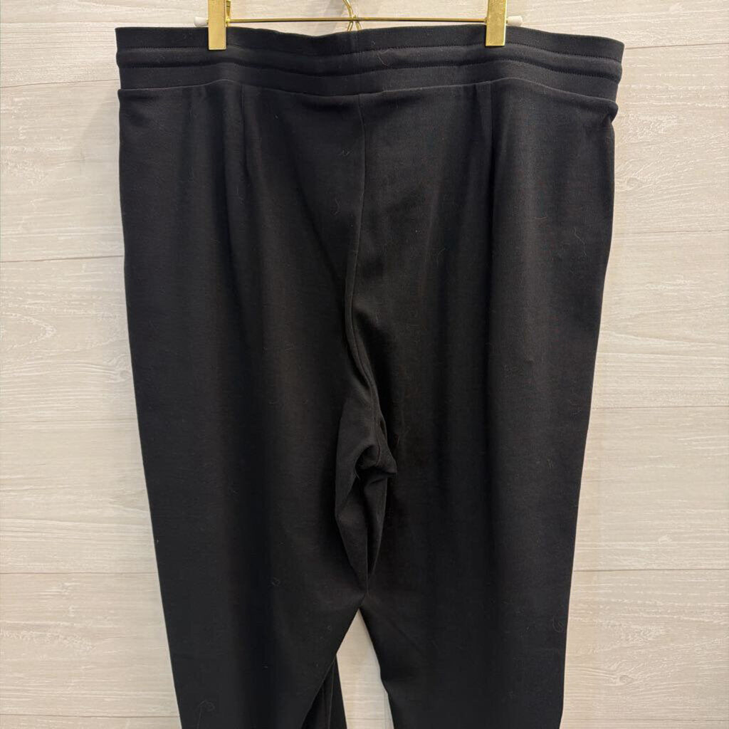 J Jill Black Soft Pull On Lounge Pants 2X