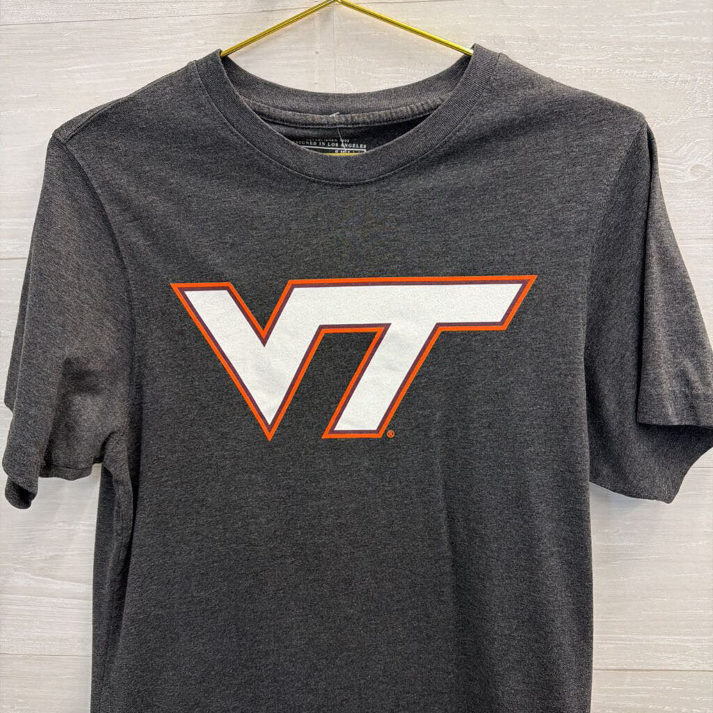 Grey Virginia Tech Short Sleeve Graphic Tee Small