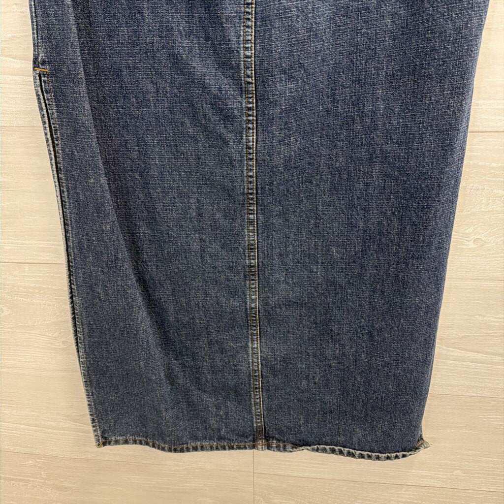 Paris Blues Dark Wash Denim Maxi Skirt 7