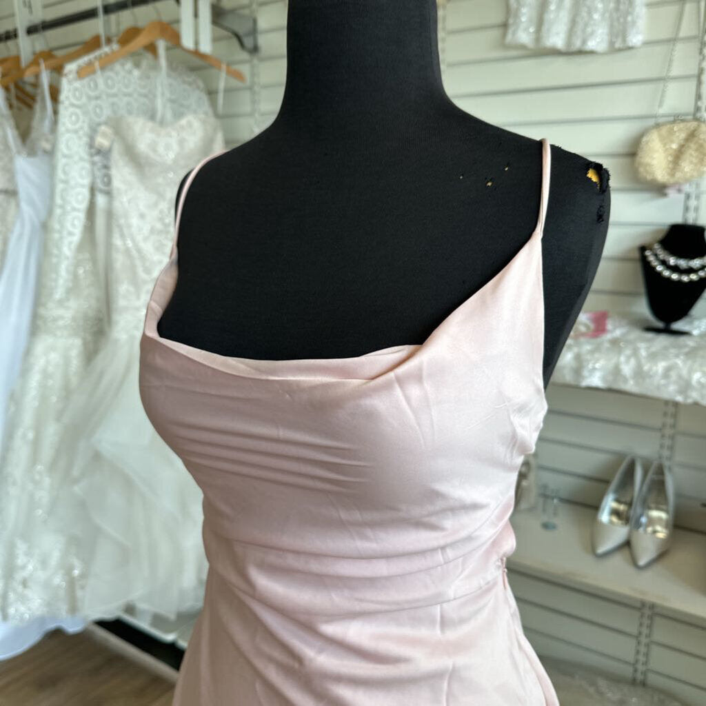 Princess Polly Pink Silky Lace Up Back Short Formal Dress 4