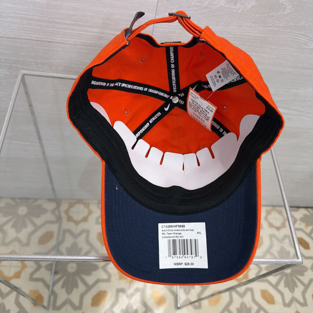 Nike Orange/ Navy Syracuse Baseball Hat Medium/ Large