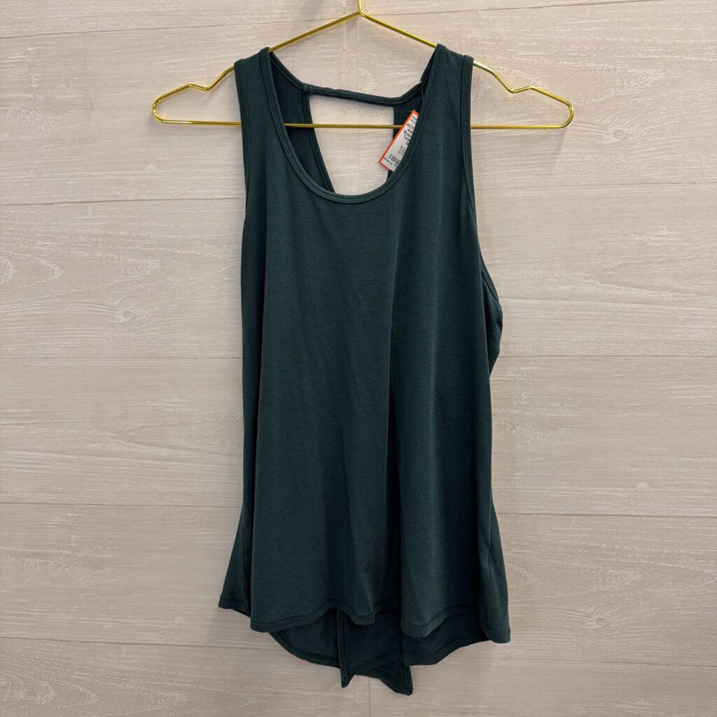 Athleta Green Open Back Tank Top Small