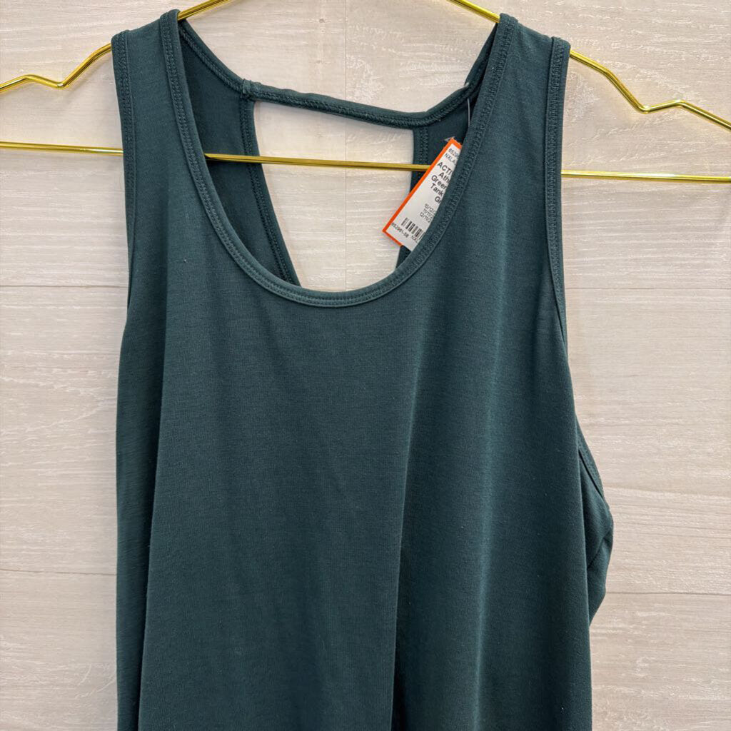 Athleta Green Open Back Tank Top Small
