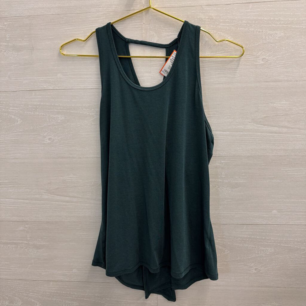 Athleta Green Open Back Tank Top Small
