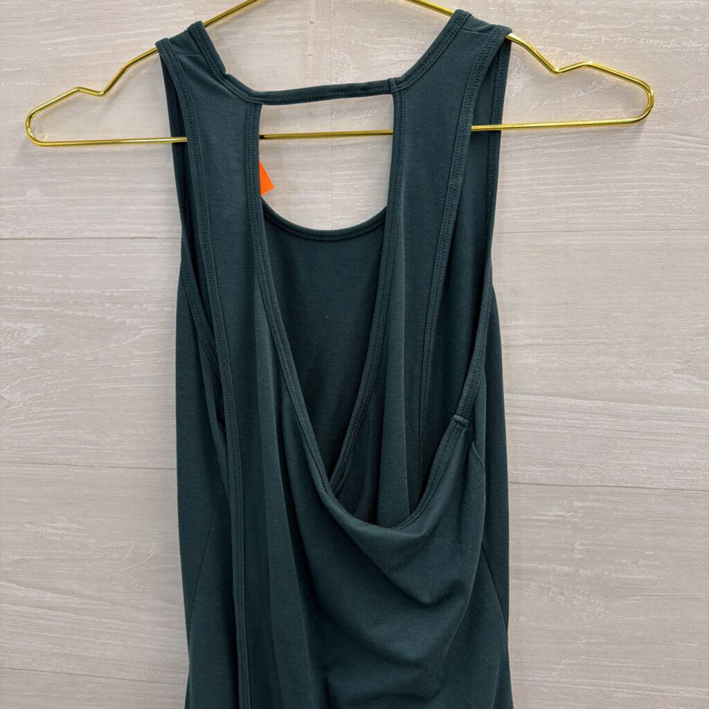 Athleta Green Open Back Tank Top Small
