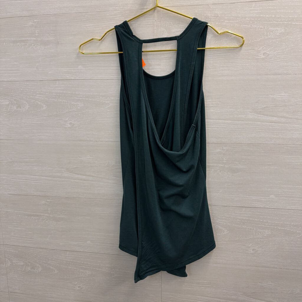 Athleta Green Open Back Tank Top Small