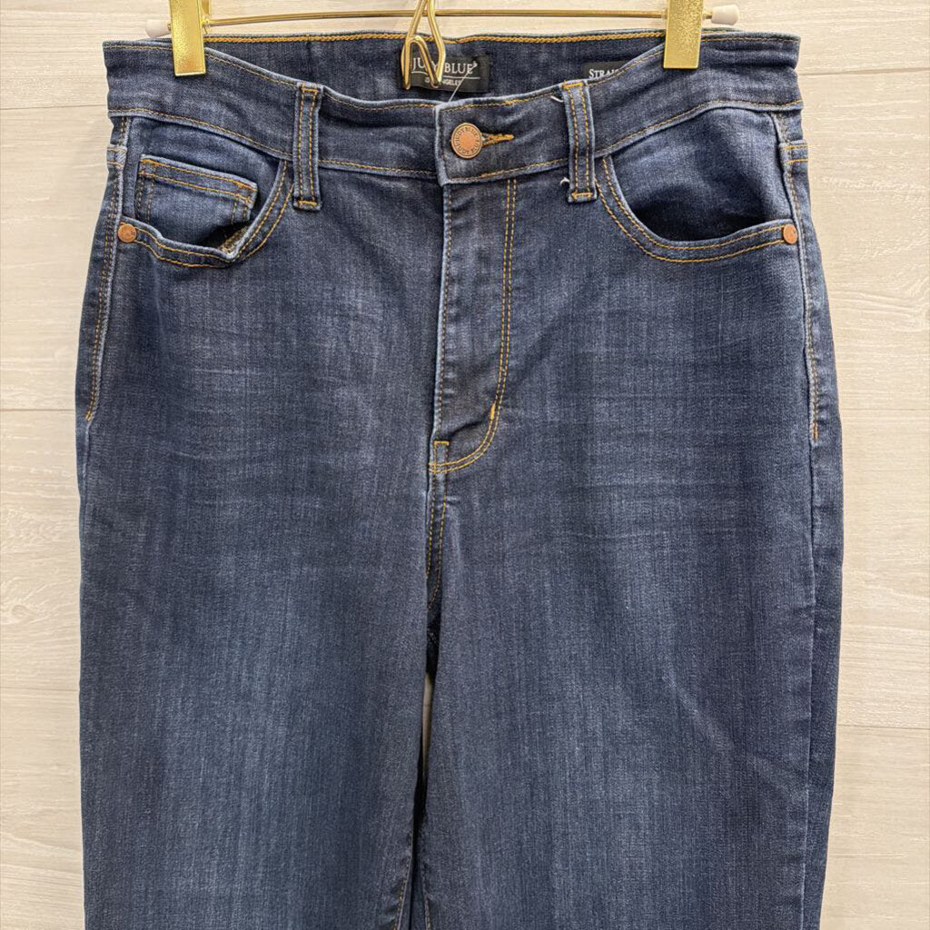 Judy Blue Dark Wash Wide Leg Jeans 28