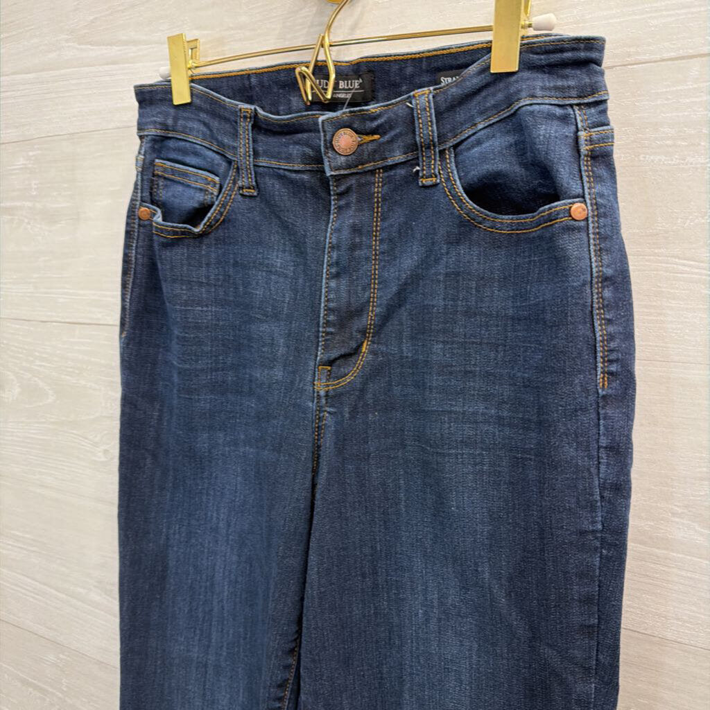 Judy Blue Dark Wash Wide Leg Jeans 28