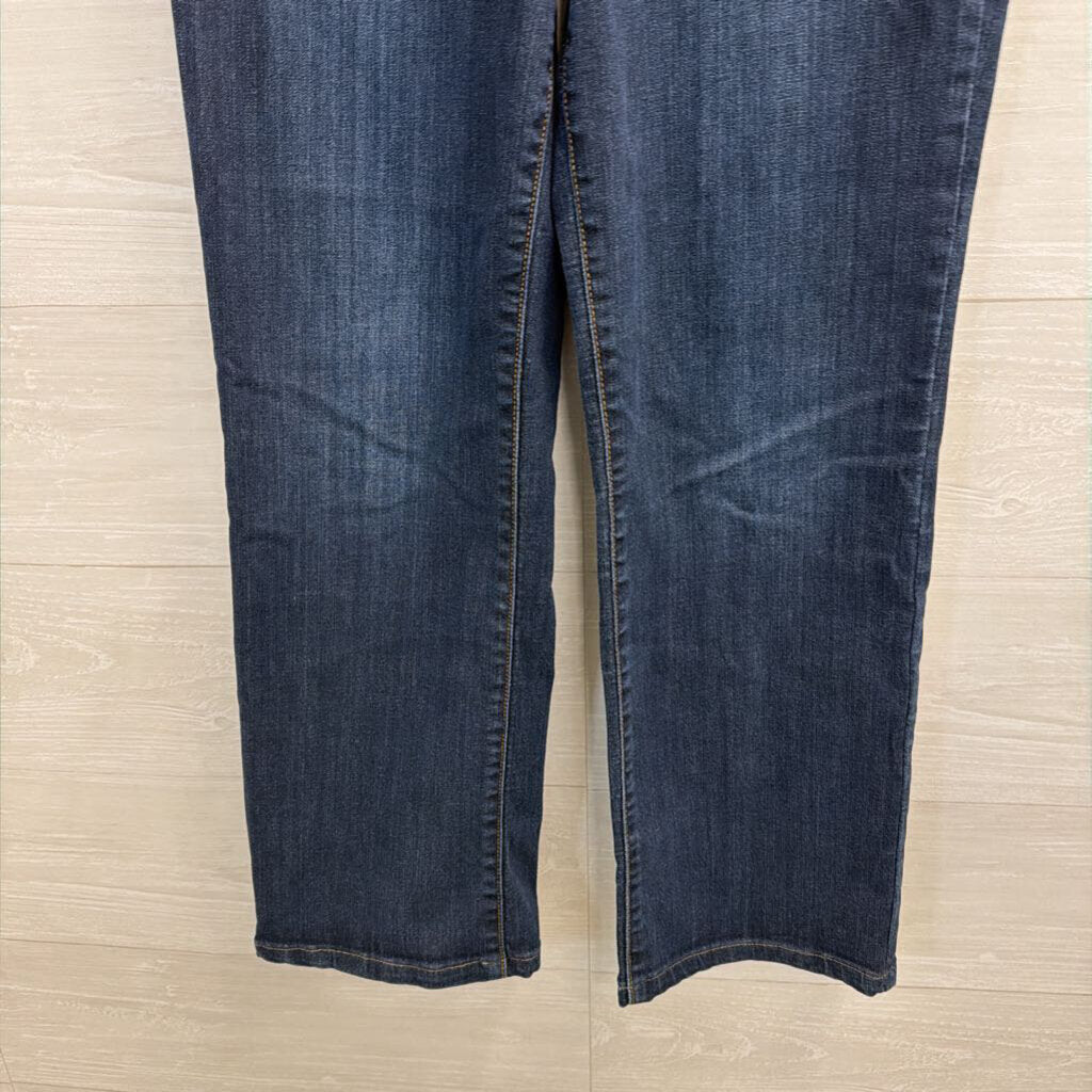 Judy Blue Dark Wash Wide Leg Jeans 28