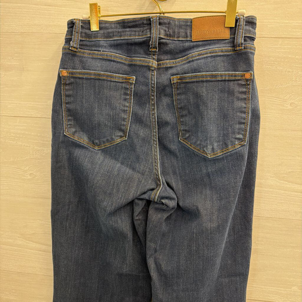 Judy Blue Dark Wash Wide Leg Jeans 28
