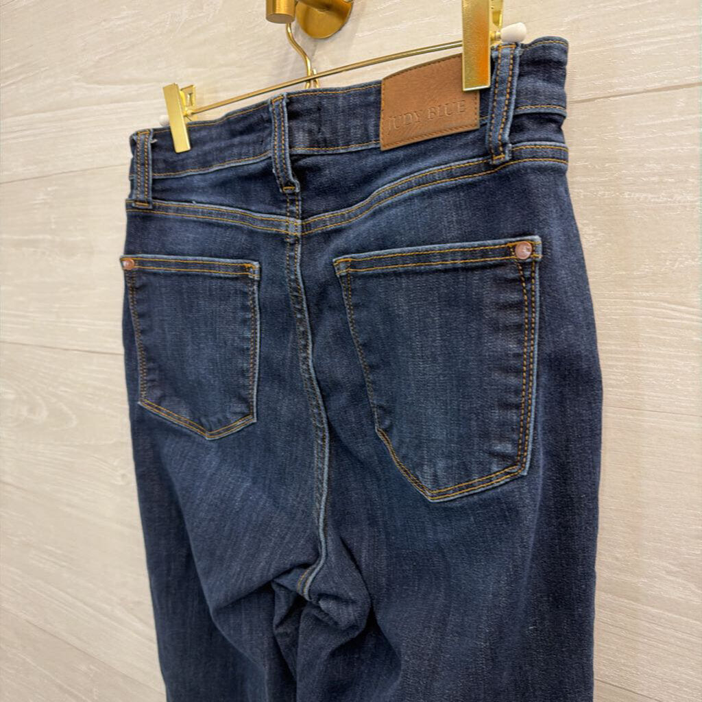 Judy Blue Dark Wash Wide Leg Jeans 28