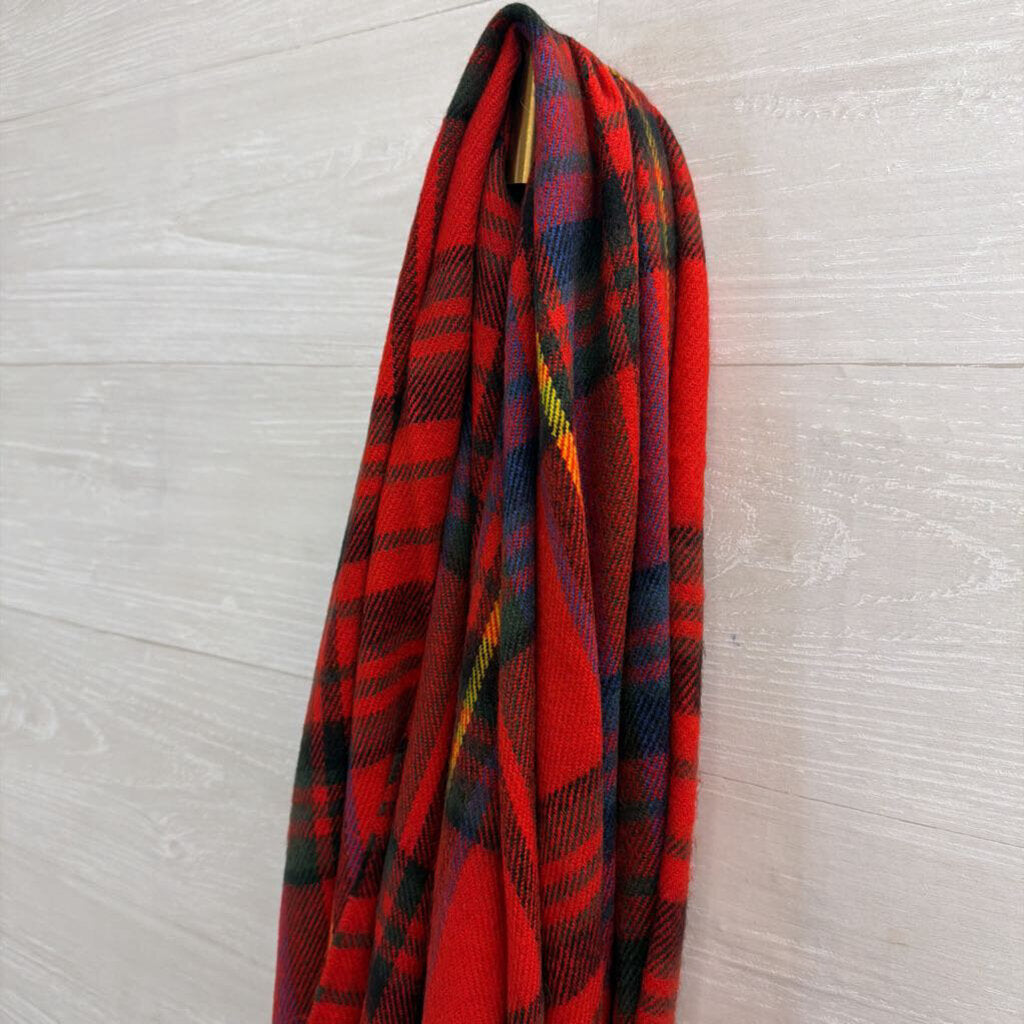 Red/ Multi Plaid Scarf