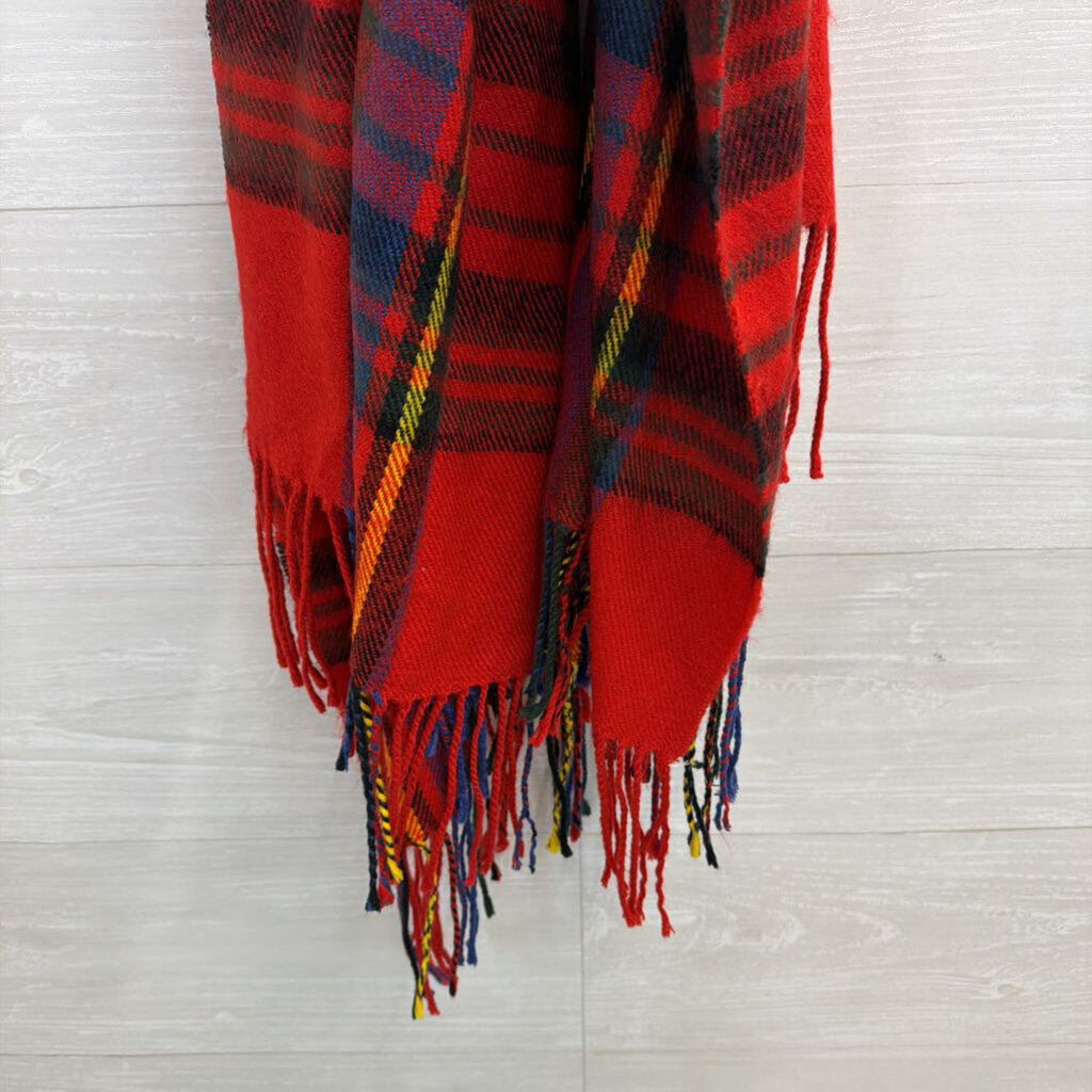 Red/ Multi Plaid Scarf