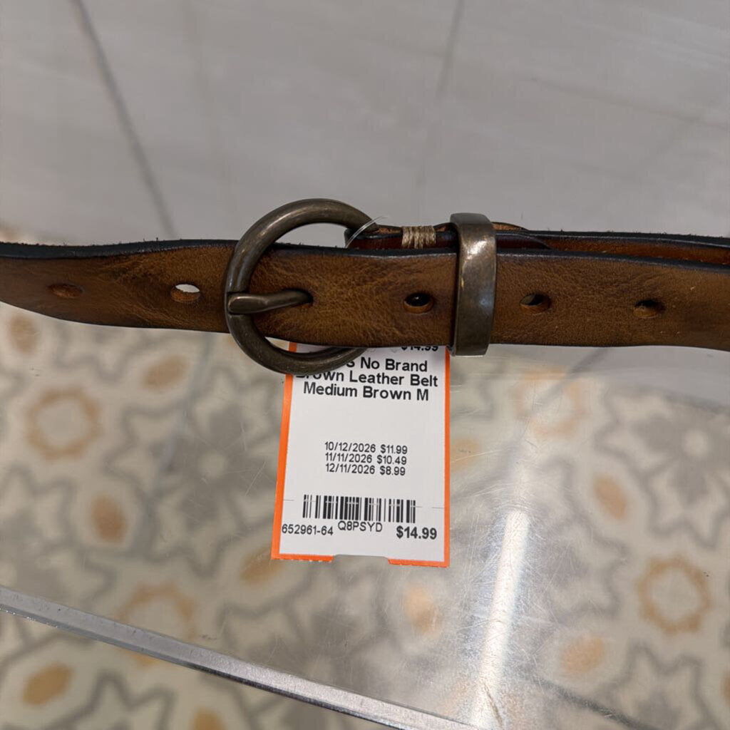 Brown Leather Belt Medium
