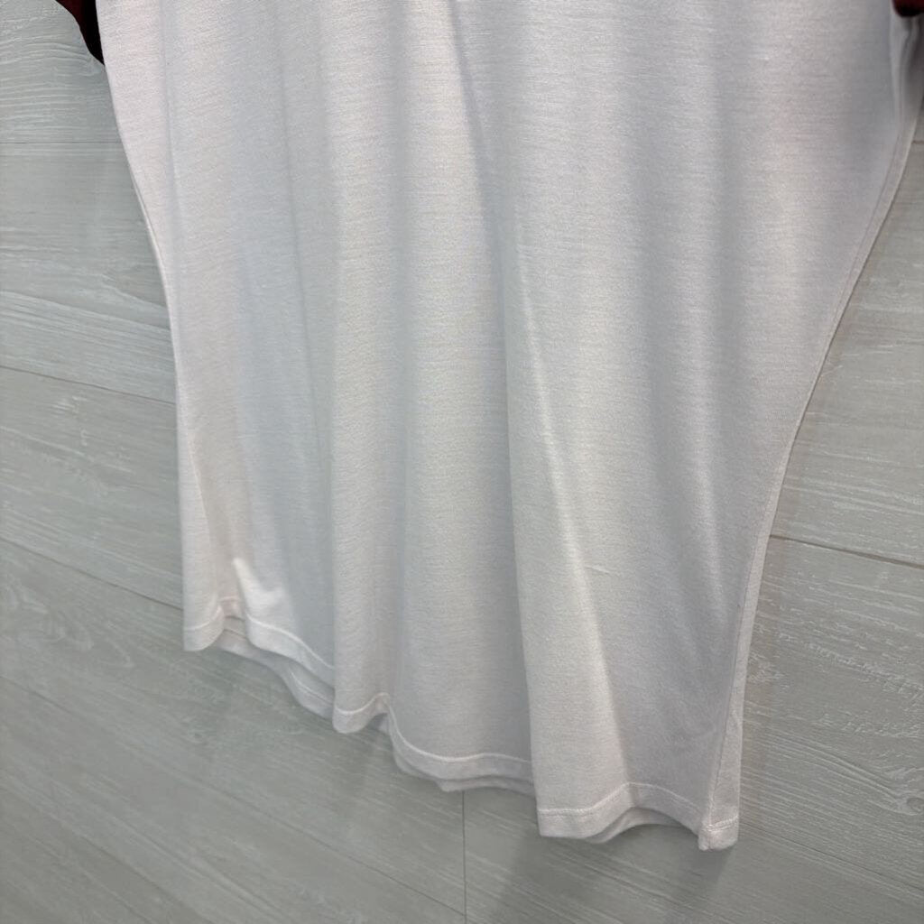 Pro Edge White/ Burgundy Virginia Tech Short Sleeve Top Large