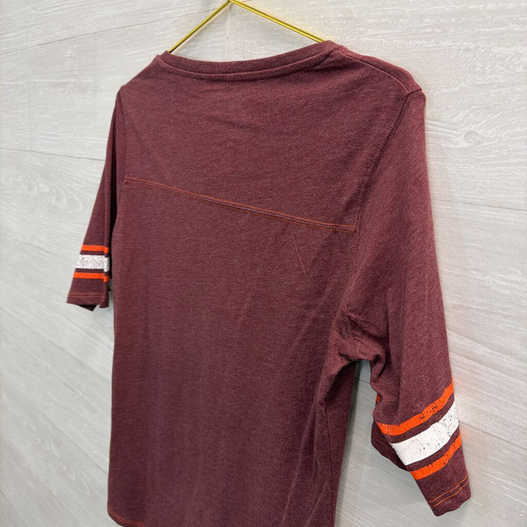 Russell Burgundy Virginia Tech Short Sleeve Top Large