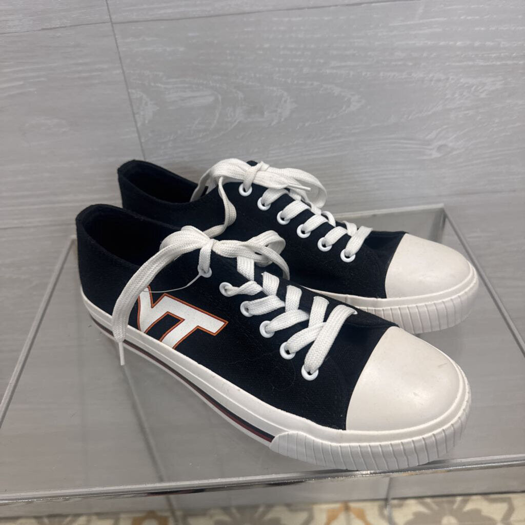 Foco Black Virginia Tech Big Logo Canvas Sneakers 9
