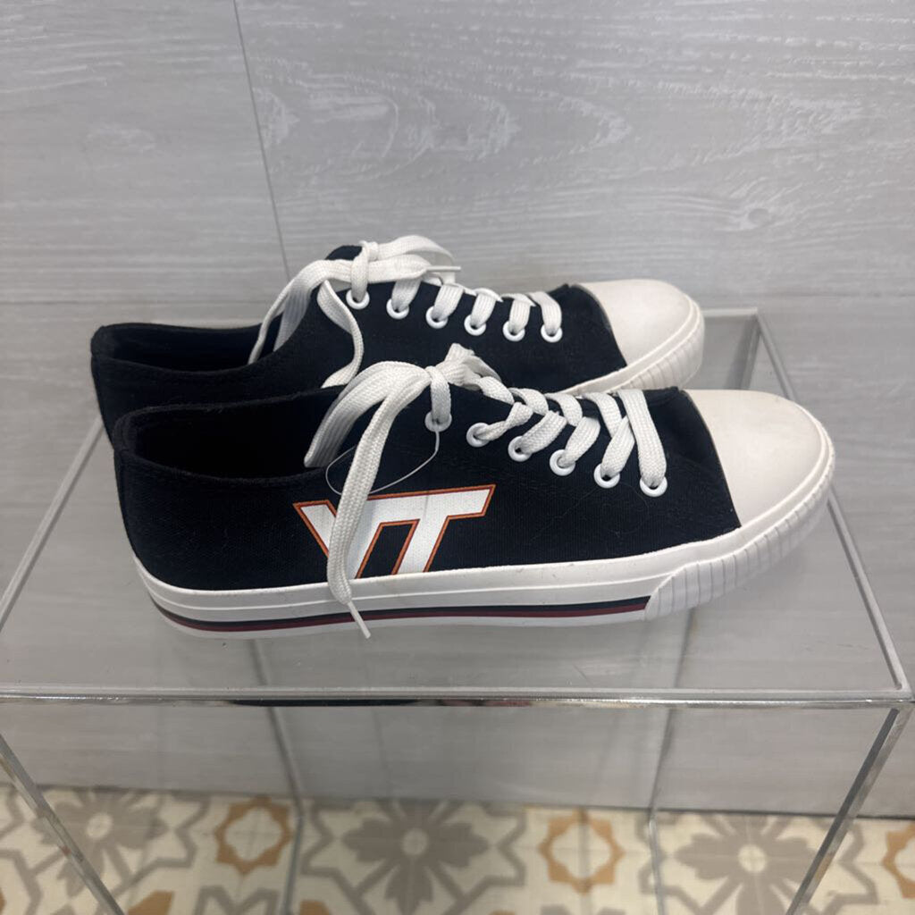 Foco Black Virginia Tech Big Logo Canvas Sneakers 9