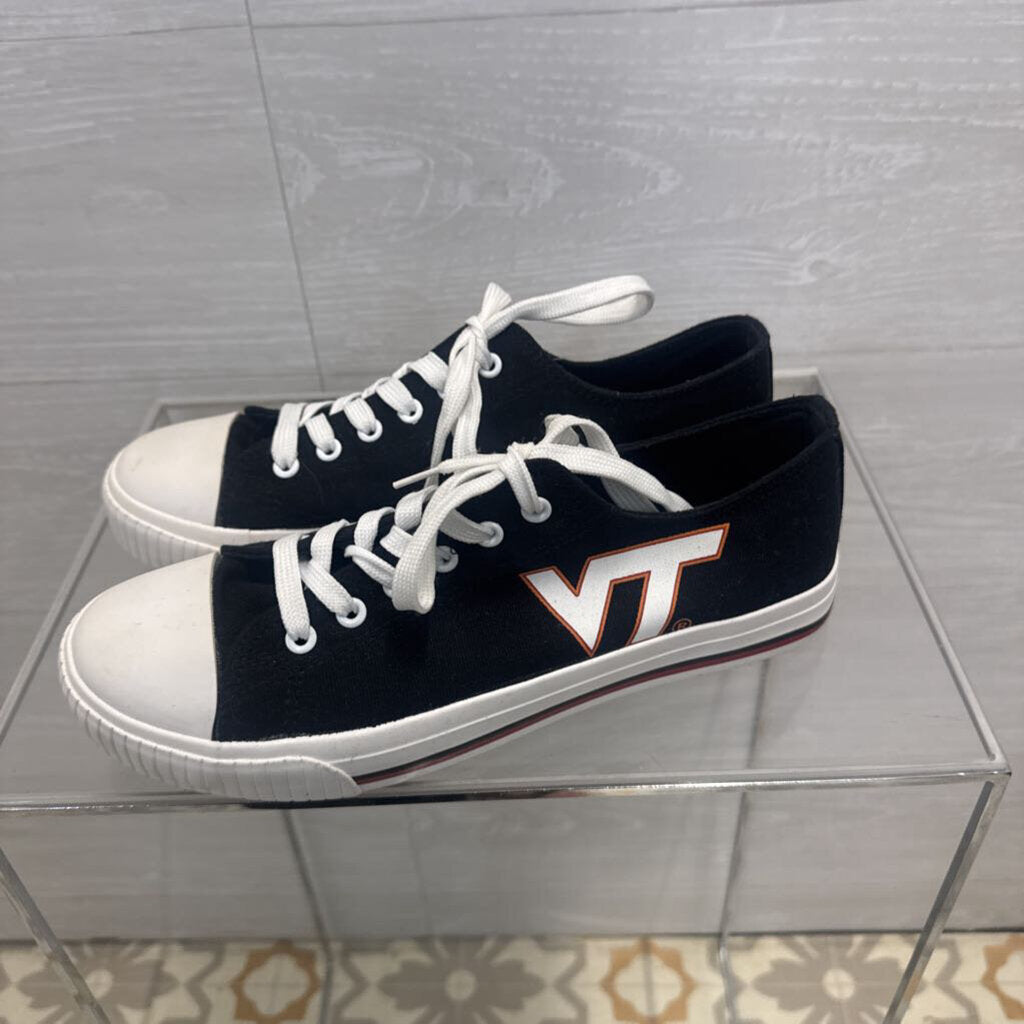 Foco Black Virginia Tech Big Logo Canvas Sneakers 9