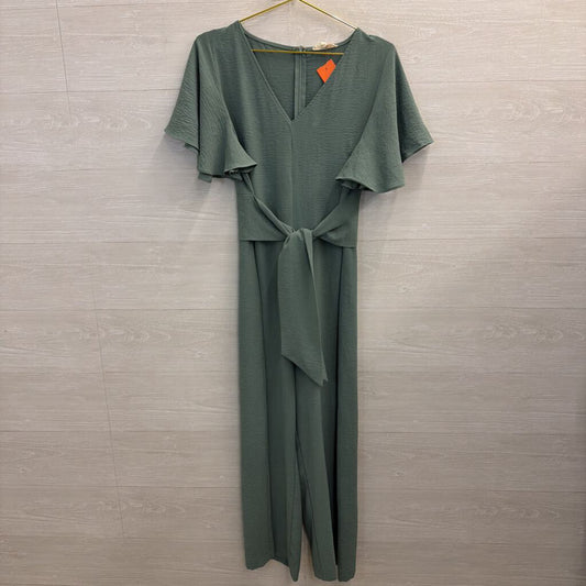 Entro Green Short Sleeve Jumpsuit Large