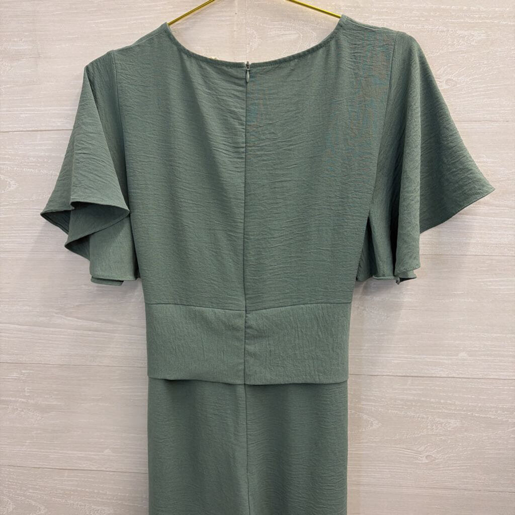 Entro Green Short Sleeve Jumpsuit Large