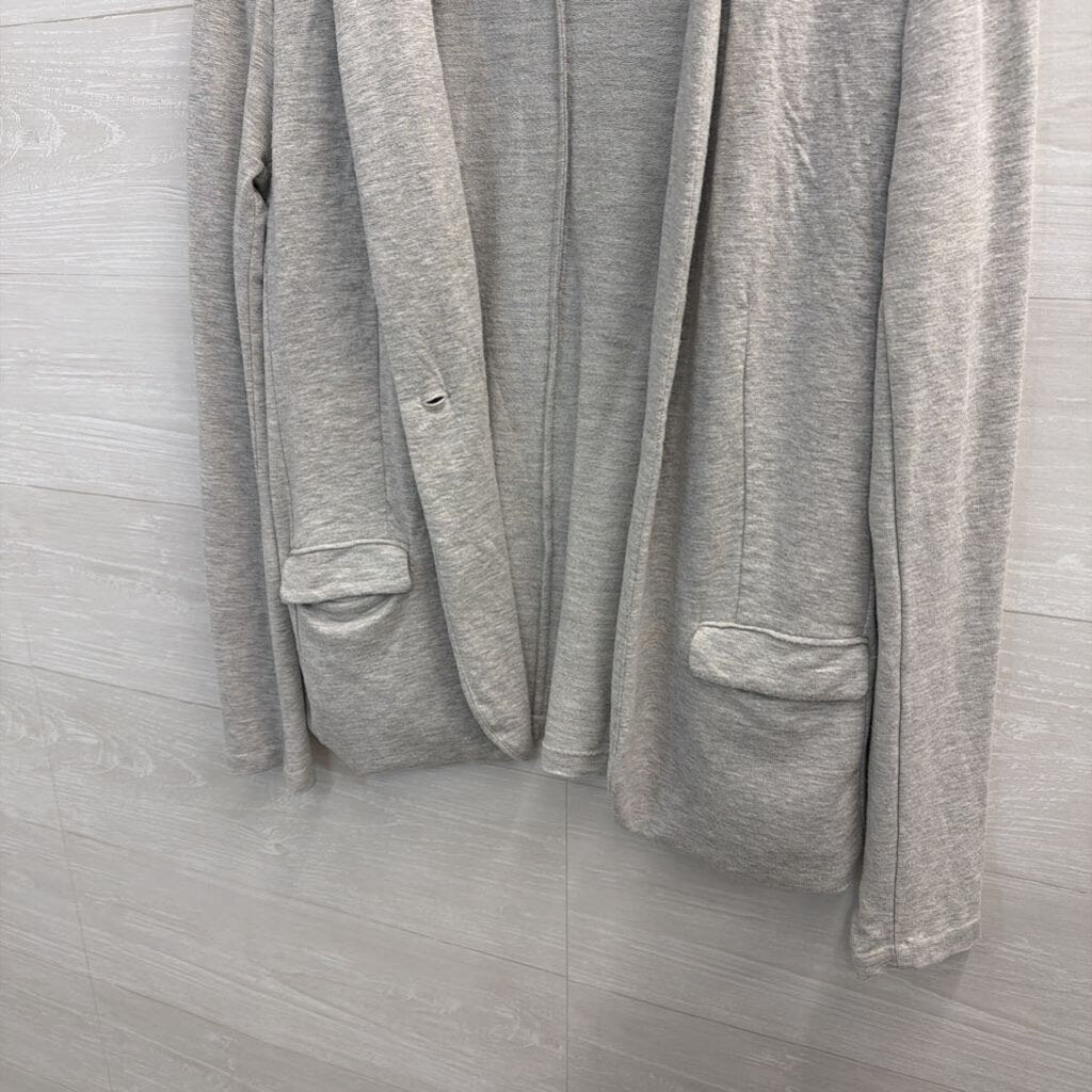 Magaschoni Grey Soft Blazer Top Small