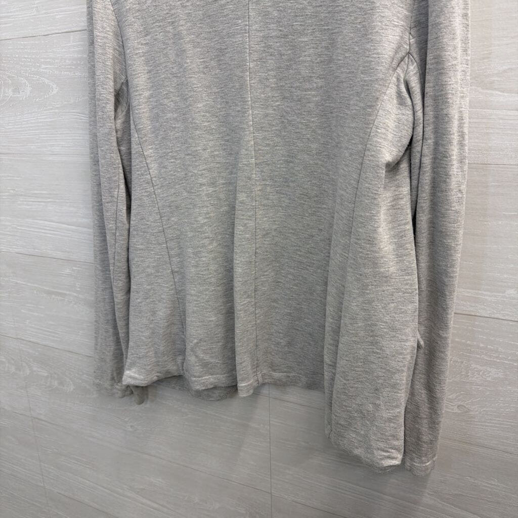 Magaschoni Grey Soft Blazer Top Small